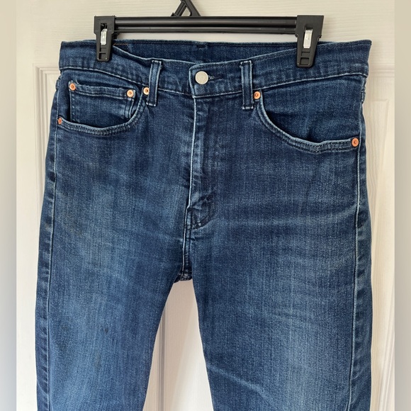 Men's dark blue Levis 505 Jeans - Picture 2 of 6